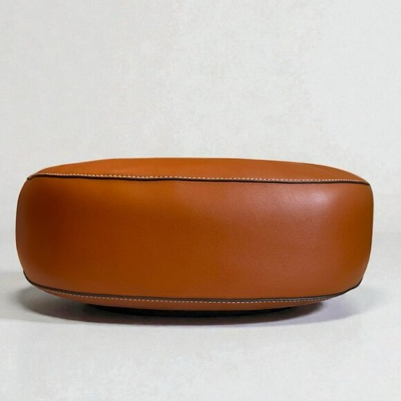 Tory Burch Metal Miller Slouchy Hobo With Long Strap Brown With Gold Hardware - Picture 13 of 16